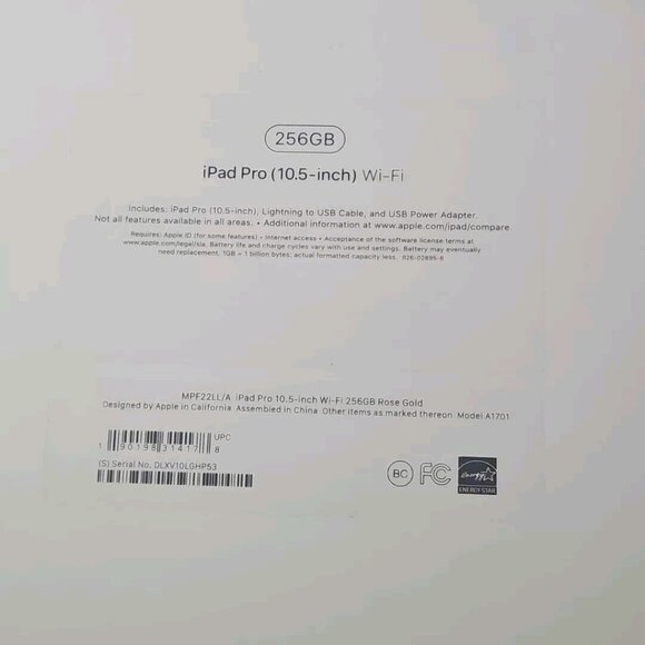 iPad Pro A1701 Wi Fi Box Only 10.5 Inch 256GB Rose Gold with Inserts - Picture 4 of 13